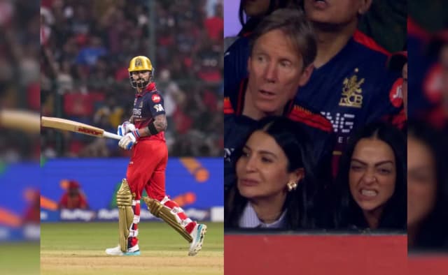Anushka Sharma’s Emotional Reaction Viral as Virat Kohli Misses 66th IPL Fifty by 1 Run in RCB vs LSG Clash